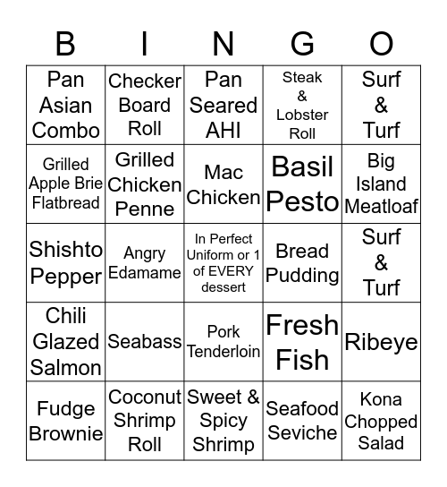 Valentine's Bingo Card