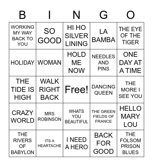 KATE TAYLOR Bingo Card