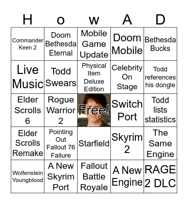 Bethendo Bingo Card
