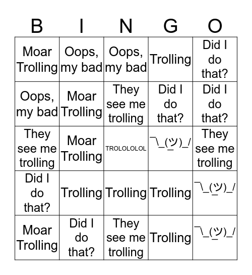 Inusannon Bingo Card