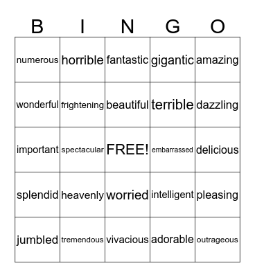 Valentine's Day  Bingo Card