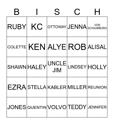 GAME NIGHT Bingo Card