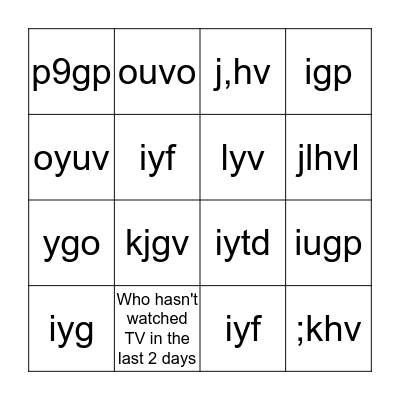 Save the Planet! Find Someone... Bingo Card