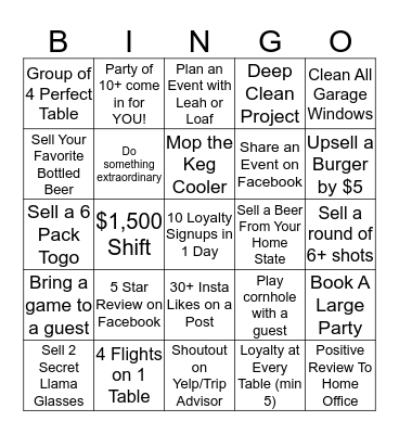 ULTIMATE WOB*STAR Bingo Card