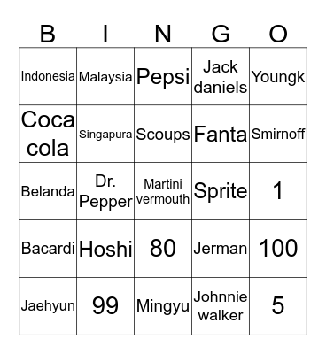 Bingo ma Zival Bingo Card