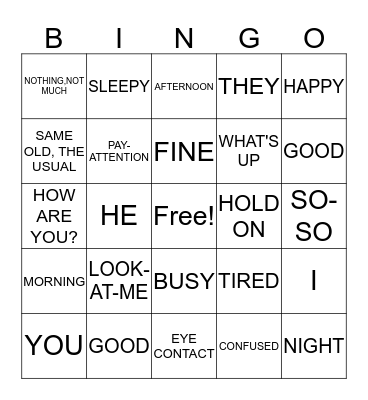 Barr- Master ASL Unit 1 P.4-8 Bingo Card