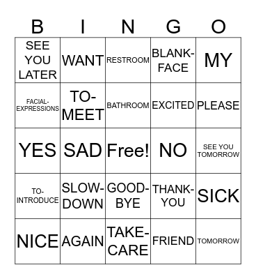 BARR-MASTER ASL UNIT 1 PG 12- 26 Bingo Card