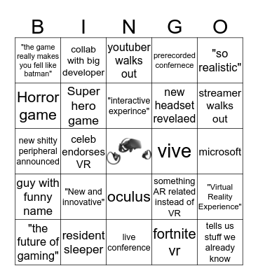 VR Bongo Bingo Card