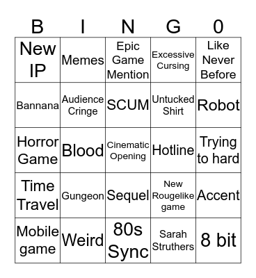 Devolver Bingo Card