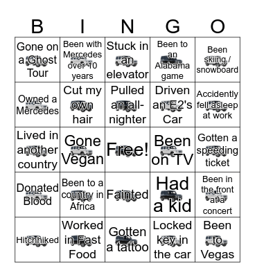 Central Controlling Bingo Card