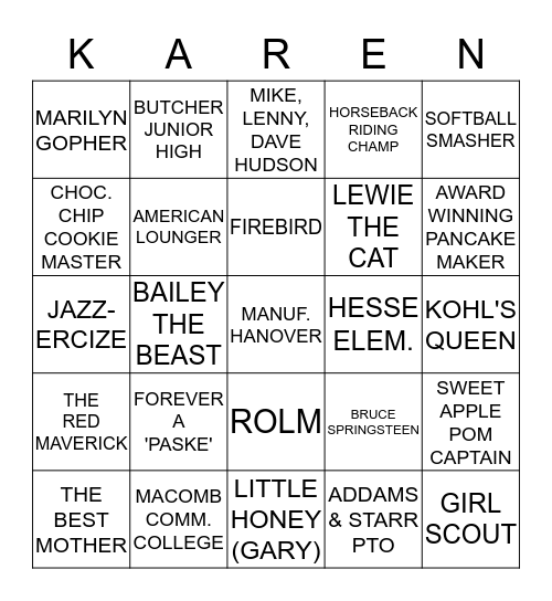 HAPPY 60th BIRTHDAY!! Bingo Card