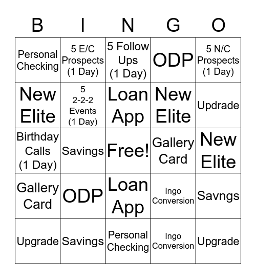 Santa Fe Bingo Blitz! Bingo Card
