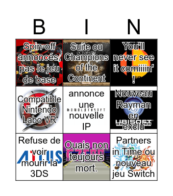 Bingo E3 N Bingo Card