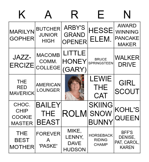 HAPPY 60th BIRTHDAY!! Bingo Card