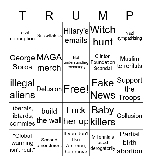 Family Reunion Bingo Card