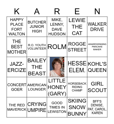 HAPPY 60th BIRTHDAY!! Bingo Card