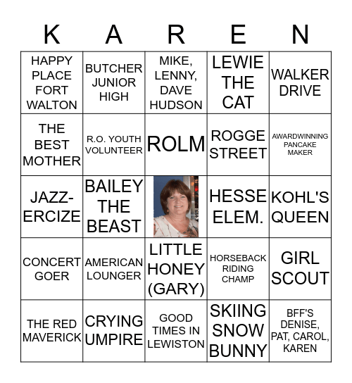 HAPPY 60th BIRTHDAY!! Bingo Card