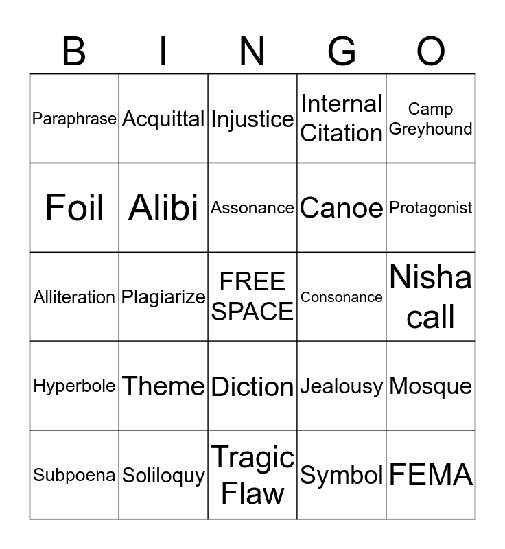 ela-10-exam-review-bingo-card