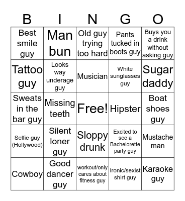 That Guy Bingo Card