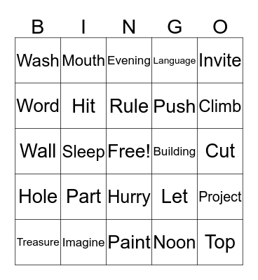 owo Bingo Card
