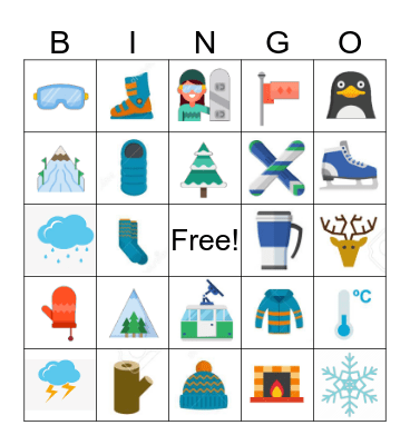 Winter Edition Bingo Card