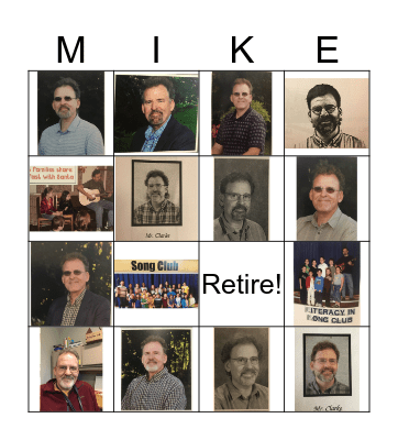 Through the Years Bingo Card