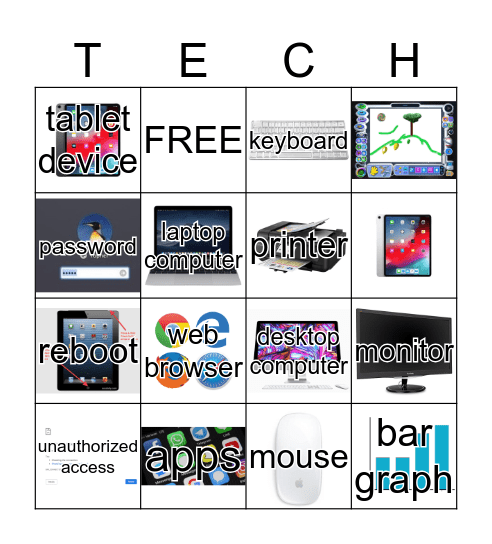 Computer Science Key Vocabulary Bingo Card