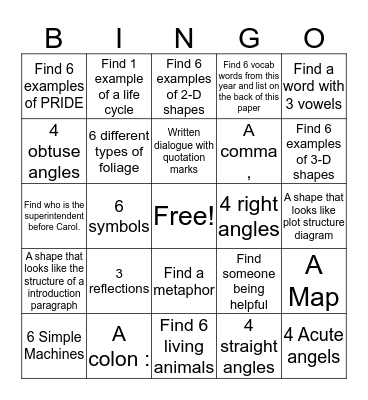 Bingo Card