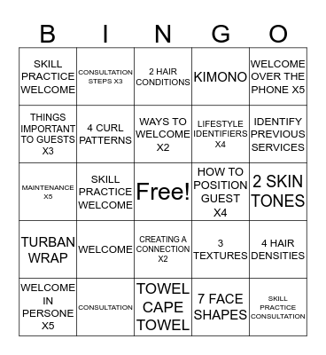 ULTA BEAUTY AT YOUR SERVICE WEEK 19 Bingo Card