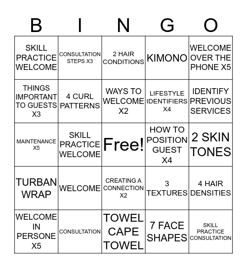 ULTA BEAUTY AT YOUR SERVICE WEEK 19 Bingo Card