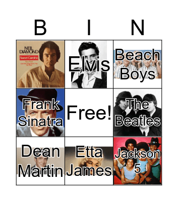 Match the Artist Bingo Card