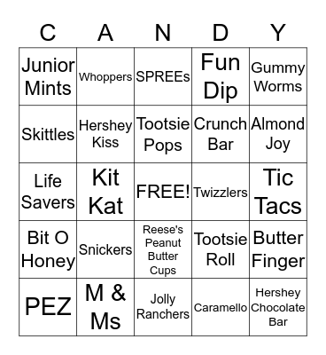 Girl Scouts Bingo Card