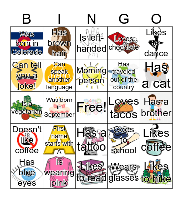 Know Your Sister Bingo Card