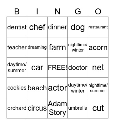 Inference Bingo Card