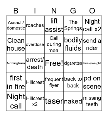 Trap House Bingo  Bingo Card