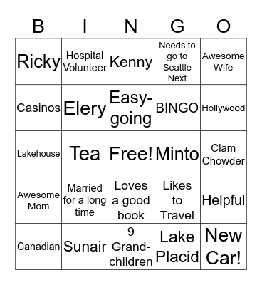 Happy Birthday Grammy! Bingo Card