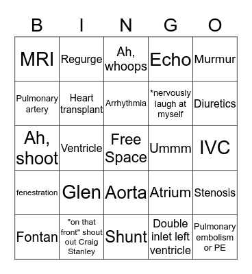 An Attempt to Keep You Awake  Bingo Card