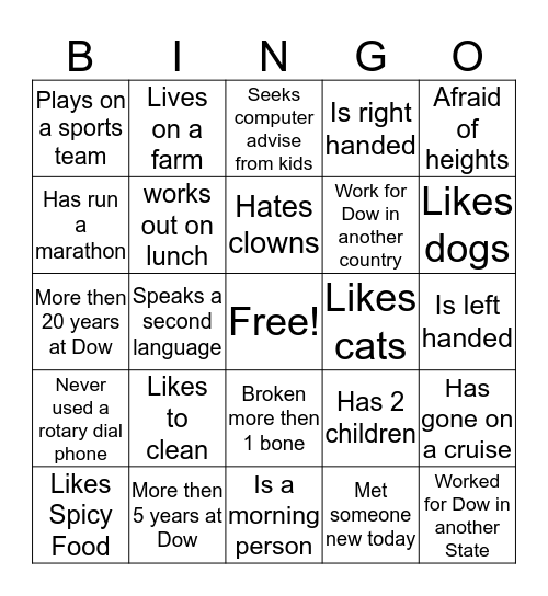 Consumer Solutions Bingo Card