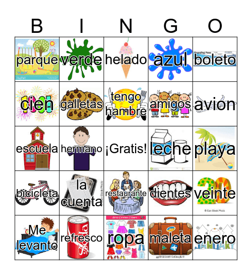 4th Grade Review Bingo Card