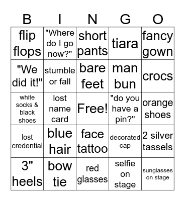 SPRING 2019 Bingo Card