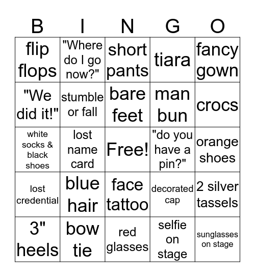 SPRING 2019 Bingo Card