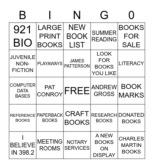 JUST FOR YOU BINGO Card