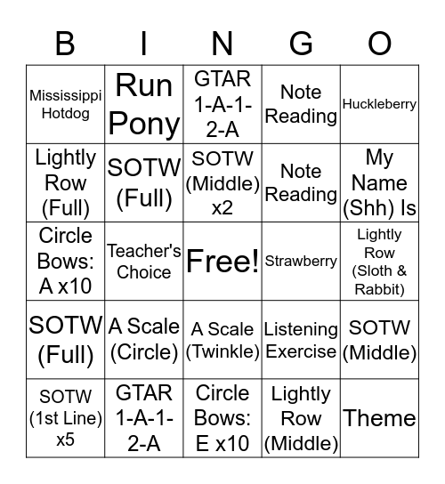 Avie & Emilia (Through GTAR Preview) Bingo Card