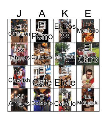 Jacob Loteria Bingo Card