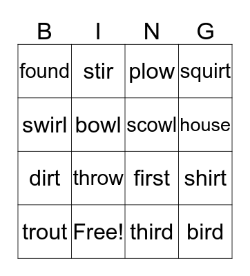/ir/ Bingo Card