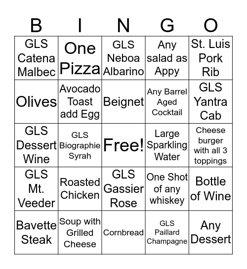 Mayfield Bingo! Bingo Card