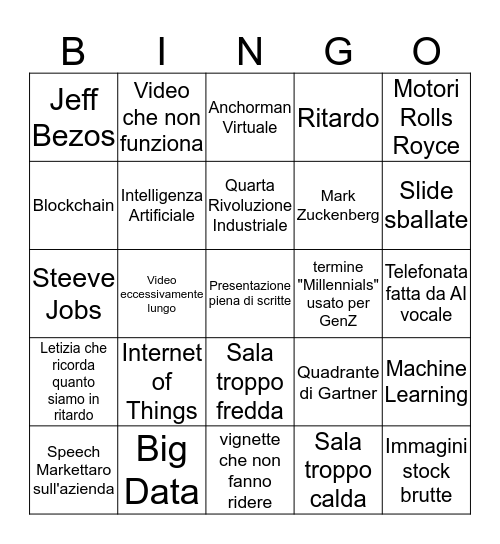 CMI/HEI Conference Bingo Card