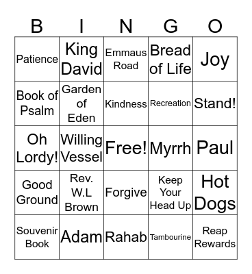 110th Anniversary Bingo Card