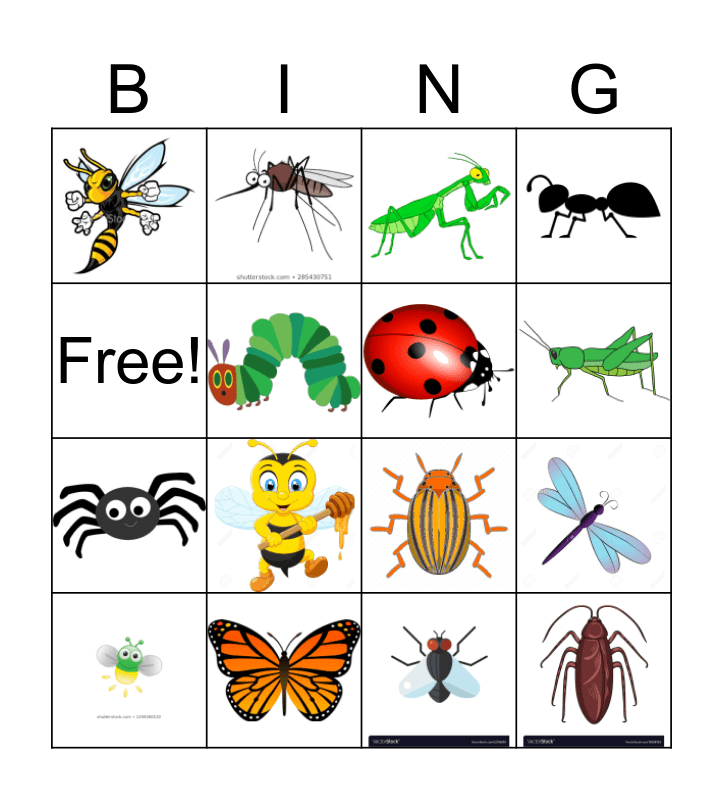 Bug Bingo Free Printable