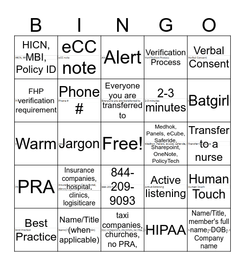 FMCNA SUPER HEROS Bingo Card